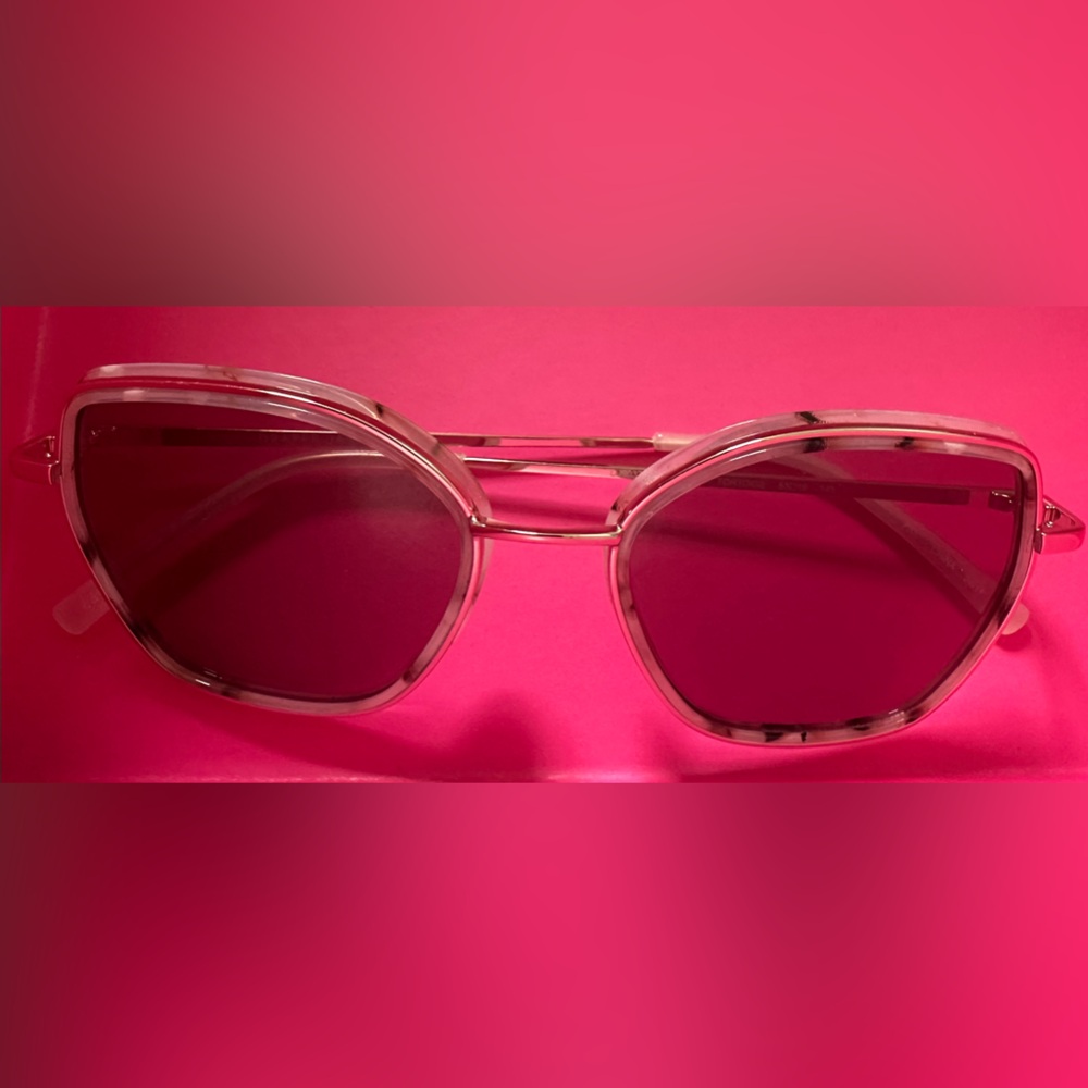 Draper James 53mm Square Pink Lens Sunglasses